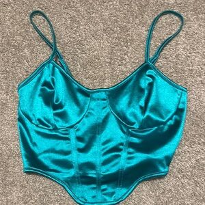 SHEIN Teal Camisole Top